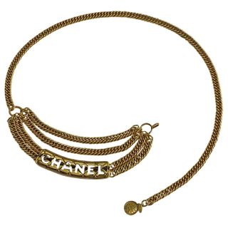 シャネル(CHANEL)のシャネル ロゴ チェーン ベルト レディース 【中古】(ベルト)