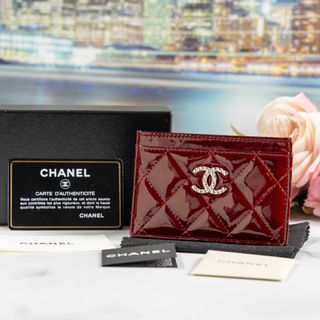 CHANEL - シャネル エナメル ブリリアント マトラッセ カードケース