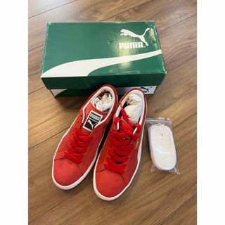 プーマ(PUMA)の【新品】PUMA SUEDE CLASSIC + スニーカー　レッド　24㎝(スニーカー)