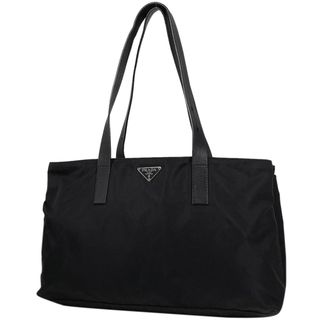 プラダ(PRADA)のプラダ ロゴプレート トートバック レディース 【中古】(トートバッグ)