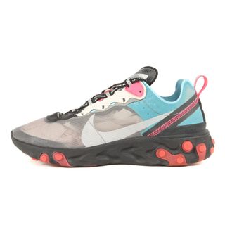 ナイキ(NIKE)の美品 NIKE ナイキ サイズ:27.0cm REACT ELEMENT 87 (AQ1090-006) リアクト エレメント ブラック クールグレー US9 ローカット スニーカー シューズ 靴【メンズ】【中古】(スニーカー)