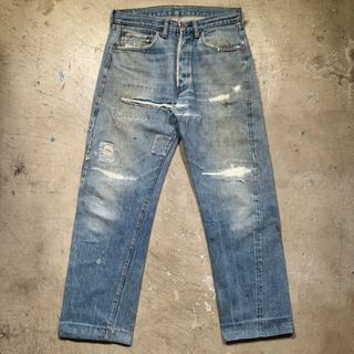 リーバイス(Levi's)の70's Levi's 501 デニム 66前期 実寸W31 リペア グランジ(デニム/ジーンズ)