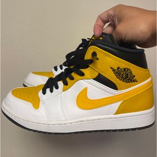 NIKE - NIKE Air Jordan 1 Mid イエロー