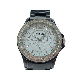 フォッシル(FOSSIL)の▼▼FOSSIL フォッシル レディース腕時計 クオーツ RILEY ライリー セラミック クリスタル CE1045 ネイビーブルー(腕時計)