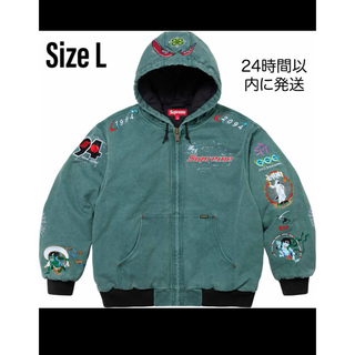 シュプリーム(Supreme)のSupreme AOI Hooded Work Jacket "Teal"(テーラードジャケット)