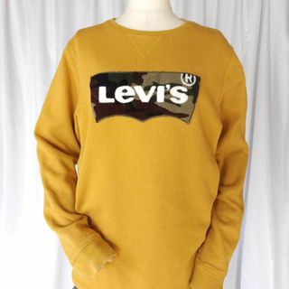 Sサイズ/Levi's リーバイス スウェットシャツ マスタードイエロー系