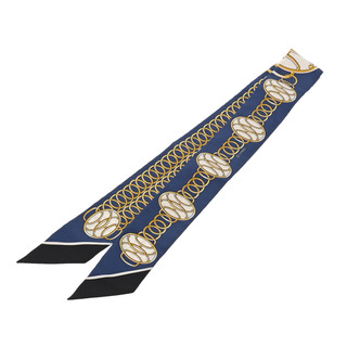 エルメス(Hermes)のエルメス  ツイリー LIFT PROFILE スカーフ マリン/ノワール(バンダナ/スカーフ)