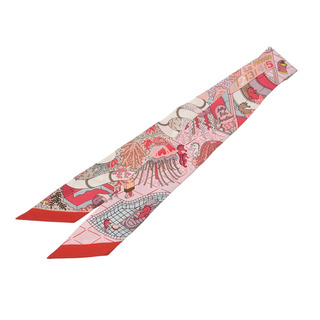 エルメス(Hermes)のエルメス  ツイリー SPLASH PARK スカーフ ルージュ/ローズ/(バンダナ/スカーフ)