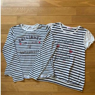 子供服　プチプラ　Tシャツ（長袖・半袖）2枚組(Tシャツ/カットソー)