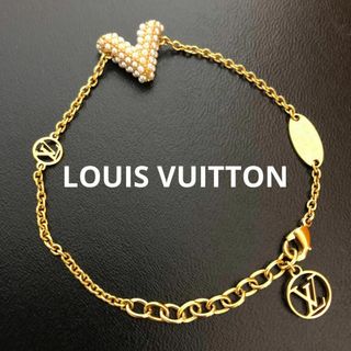 ルイヴィトン(LOUIS VUITTON)の【極美品】ルイヴィトン エセンシャルV ブレスレットゴールド M68361(ブレスレット/バングル)