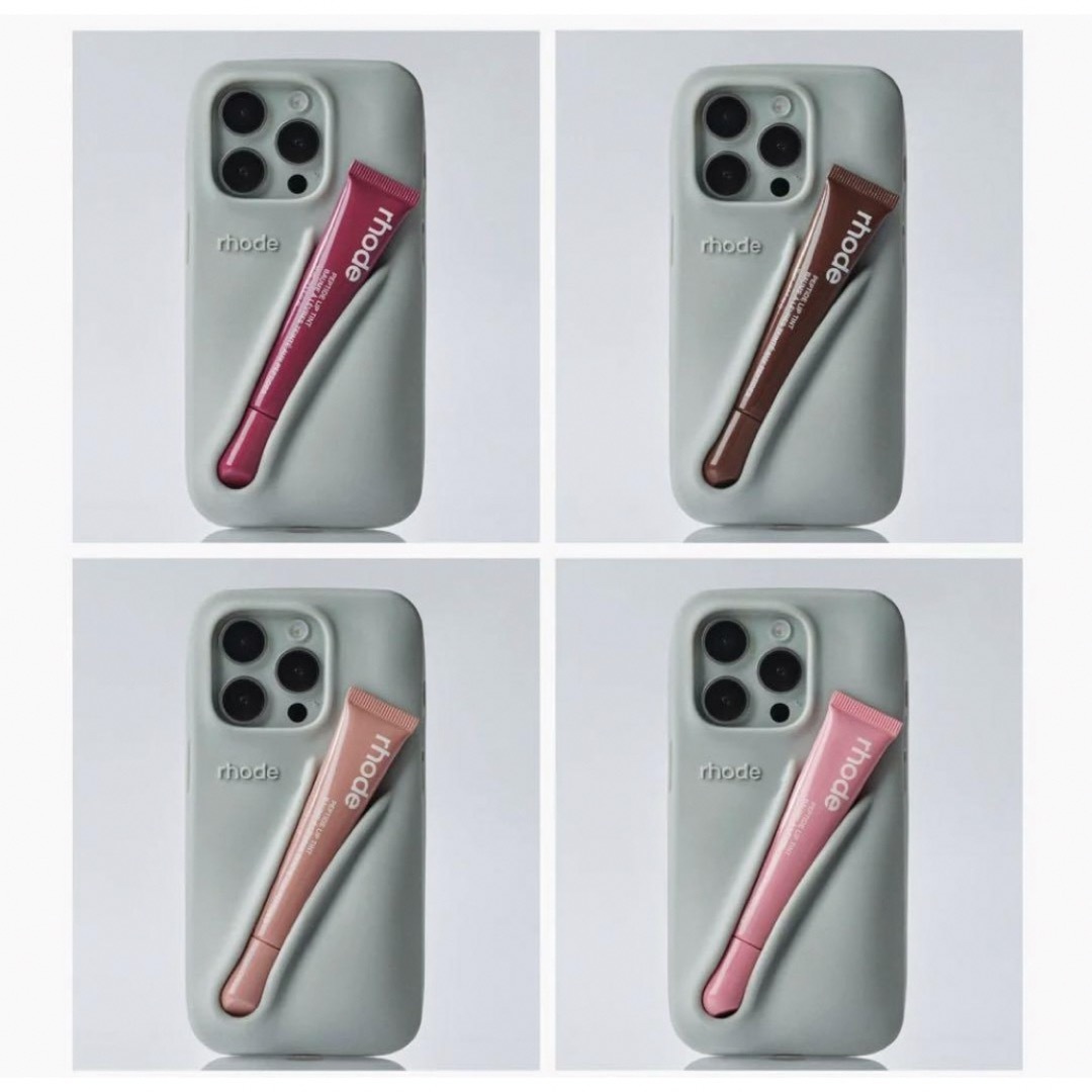 rhode iPhone 15proリップケース・2本リップティント 3点セット rhode iPhone 15proリップケース・2本リップティント 3点セット