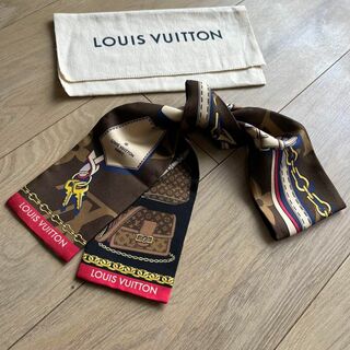 ルイヴィトン(LOUIS VUITTON)のルイヴィトン　バンドーBB　トリビュート　シルクスカーフ　バッグ柄　LVロゴ(バンダナ/スカーフ)