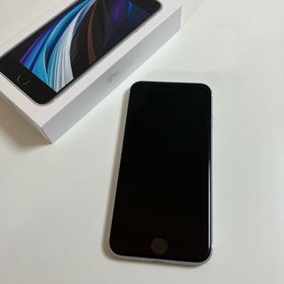 アップル(Apple)の美品　iPhone SE2 ホワイト 64GB(スマートフォン本体)