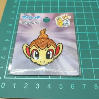 【新品】ワッペン　ヒコザル　フェイス　ポケモン　ポケットモンスター　アイロン(各種パーツ)