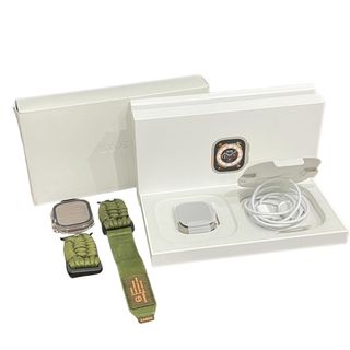 アップルウォッチ(Apple Watch)のApple Watch Ultra GPS+Cellularモデル 49mm MQFN3J/A おまけ付き【中古美品】12405R1(腕時計(デジタル))