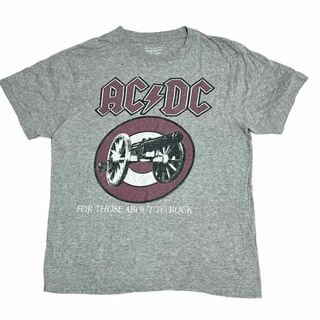 ミュージックティー(MUSIC TEE)のOLD NAVY AC/DC バンド半袖Tシャツ ロック バンT グレーw68(Tシャツ/カットソー(半袖/袖なし))