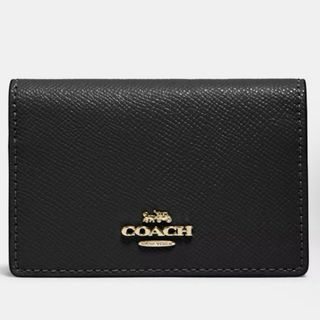 COACH - 【新品】coach コーチ　ビジネス カード ケース　名刺入れ　黒