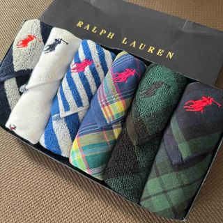 ラルフローレン(Ralph Lauren)の男女問わず人気・プレゼントにも❣️ラルフローレン ガーゼタオルハンカチ(ハンカチ/ポケットチーフ)