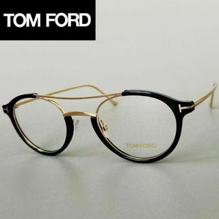 TOM FORD EYEWEAR - メガネ トムフォード メンズ レディース ツーブリッジ ブラック ゴールド 黒