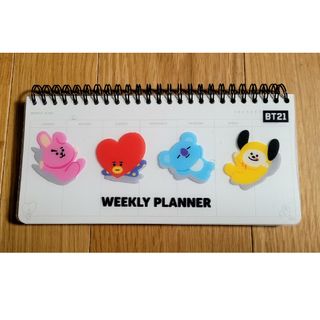 ビーティーイシビル(BT21)のBT21 WEEKLY PLANNER 韓国グッズ 新品未使用(ノート/メモ帳/ふせん)