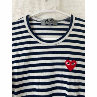 COMME des GARCONS - PLAY COMME des GARCONS 細ボーダーロングTシャツ