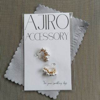 ajiro　イヤリング　パール(イヤリング)