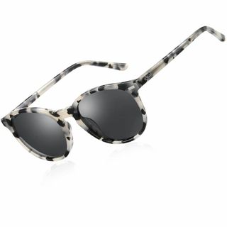 【色: Black Tortoise Frame】[DUCO] サングラス レデ(その他)