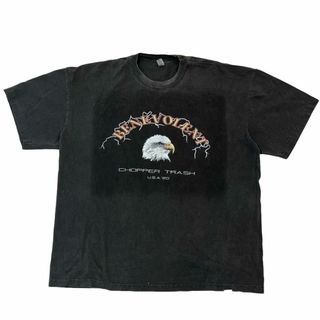 USA製 BENEVOLENT 半袖Tシャツ イーグル ロゴプレート e47(Tシャツ/カットソー(半袖/袖なし))