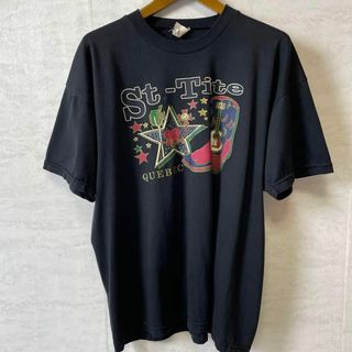 メイドインカナダ　サイズＬ　黒ブラックＴシャツ　ビンテージＴ　メンズ　古着(Tシャツ/カットソー(半袖/袖なし))