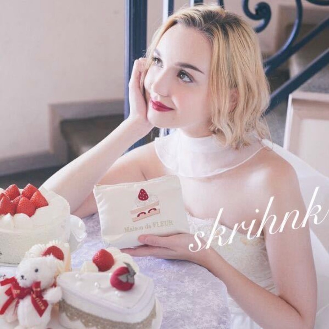 【希望者のみラッピング無料】 de Maison FLEUR 新品メゾンドフルール♡フレーズポーチ - 財布・ケース・小物入れ