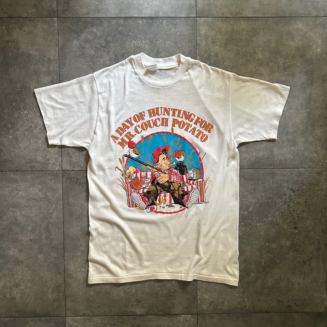 80s stedman ステッドマン tシャツ USA製 L ベージュ