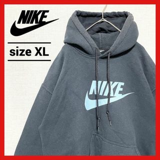 ナイキ(NIKE)の90s 古着 ナイキ スウェット パーカー オーバーサイズ ビッグロゴ XL (パーカー)