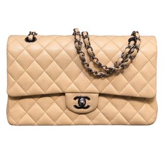 シャネル(CHANEL)の　シャネル CHANEL マトラッセ25 A01112 ベージュ キャビアスキン レディース ショルダーバッグ(ショルダーバッグ)