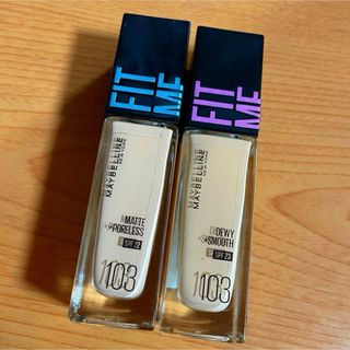 MAYBELLINE - メイベリン ♡ フィットミー リキッドファンデーション 103 2個 セット