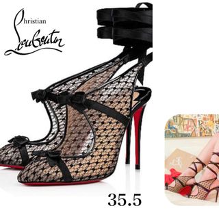 クリスチャンルブタン(Christian Louboutin)のクリスチャンルブタン パンプス サンダル レース ヒール 35.5(ハイヒール/パンプス)