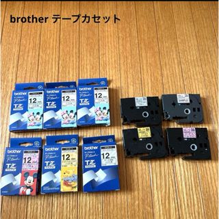 ブラザー(brother)のbrother テープカセット新品6個　使用途中4個(OA機器)