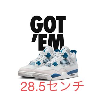 ナイキ(NIKE)のイキ ナイキ　エアジョーダン4 レトロ "インダストリアルブルー"(スニーカー)