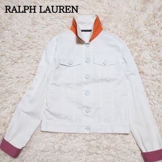 ラルフローレン(Ralph Lauren)のRALPH LAUREN　ラルフローレン　ホワイトデニムジャケット　M(Gジャン/デニムジャケット)