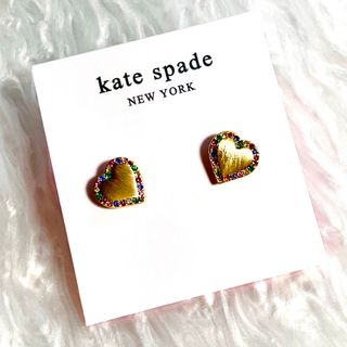 ケイトスペードニューヨーク(kate spade new york)のケイトスペード　テイクハートスタッドピアス　マルチジルコニア(ピアス)