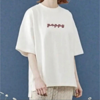 poppy ロゴ Tシャツ あさぎーにょ(Tシャツ/カットソー(半袖/袖なし))