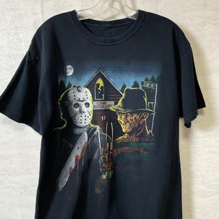 ホラー映画　13日の金甌日　エルム害の悪夢　サイズＸＬ　半袖シャツ　メンズ古着(Tシャツ/カットソー(半袖/袖なし))