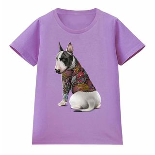 ブルテリアドッグ 犬 いぬ タトゥー 刺青 半袖 Tシャツ メンズ レディース(Tシャツ(半袖/袖なし))