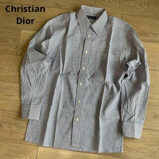Christian Dior - クリスチャンディオール　ヴィンテージ　ストライプ　長袖シャツ　ワイシャツ