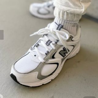 New Balance ニューバランス　ML408 24㎝　ホワイト　シルバー