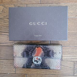 Gucci - GUCCI　マルチパイソン　長財布