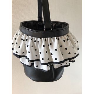 Drawer - セツコサジテール♡白ピクニック　picnic トートバッグ　ドット　黒