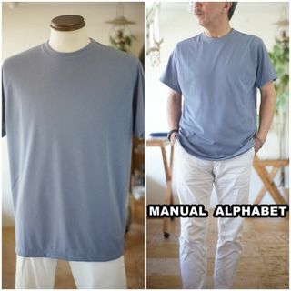 マニュアルアルファベット(MANUAL ALPHABET)のmanualalphabet マニュアルアルファベット　半袖クルーネックT　L(Tシャツ/カットソー(半袖/袖なし))