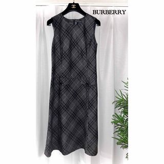 バーバリー(BURBERRY)の【SALE】美品BURBERRY バーバリー ワンピース・ジャンパースカート(ひざ丈ワンピース)