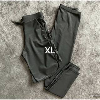 メンズ　サーフパンツ レギンス  水着　ブラック　XL(水着)