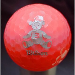 ゴルフボール 1球★ピンク ウィルソン BEAR ベア ロストボール 人気 銀